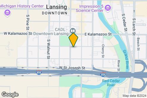 Imagen del Mapa de la Propiedad - Lansing City View Apartments