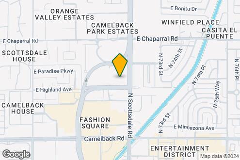 Map Image of the Property - 7157 E Rancho Vista Dr