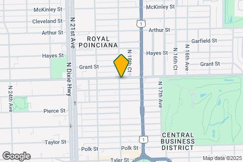 Map Image of the Property - 825 N 19th Ave Hollywood, FL 33020-3596