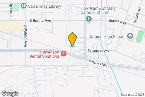 Map Image of the Property - eaves San Dimas Canyon