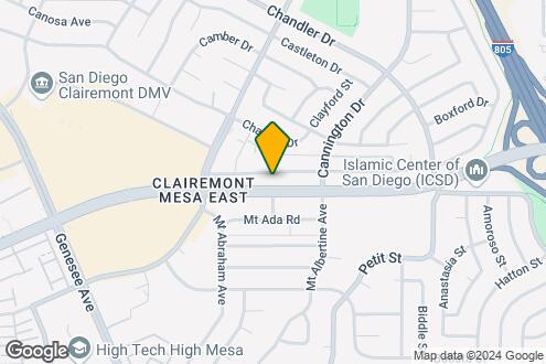 Map Image of the Property - Arrive Clairemont