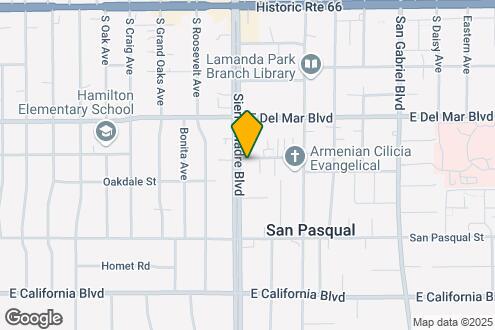 Map Image of the Property - Sierra Madre Apartments