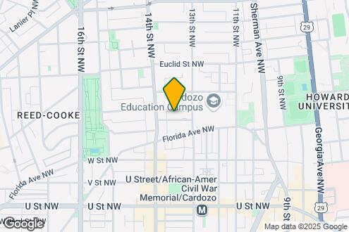 Map Image of the Property - 1317 Belmont St NW