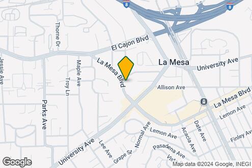 Map Image of the Property - La Mesa Village