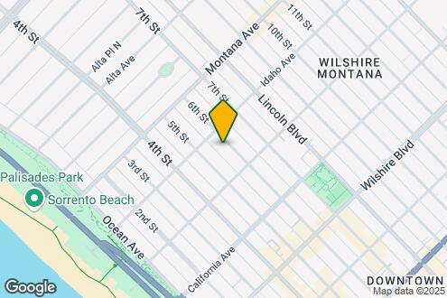 Imagen del Mapa de la Propiedad - 922 6th St - North of Wilshire Blvd and 6 ...