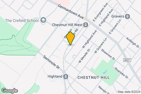 Map Image of the Property - Hill House at Chestnut Hill