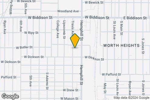 Map Image of the Property - 3715 Travis Ave