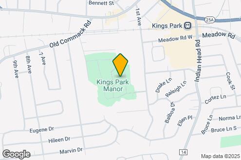 Map Image of the Property - Kings Park Manor Apartments 55 and Older