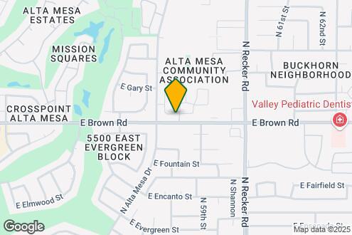 Map Image of the Property - 5808 E Brown Rd