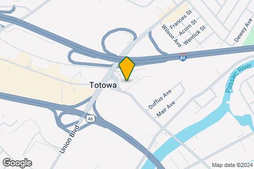 Map Image of the Property - Hilltop Apartments of Totowa