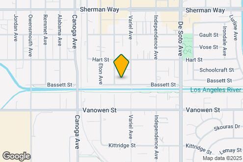 Map Image of the Property - 21121 Bassett St #2 Canoga Park, Ca 91303