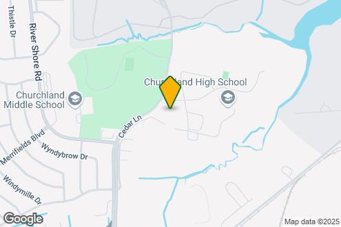 Map Image of the Property - Cedarfield at Churchland Apartments