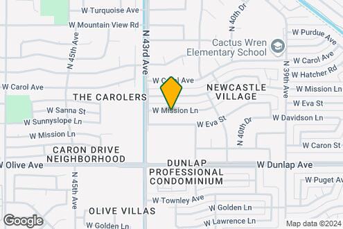 Map Image of the Property - 4219 W Mission Ln