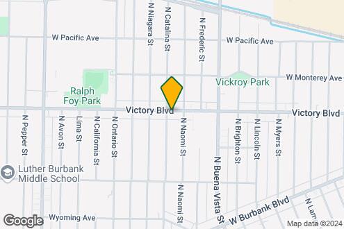 Map Image of the Property - Victory Blvd Apartments