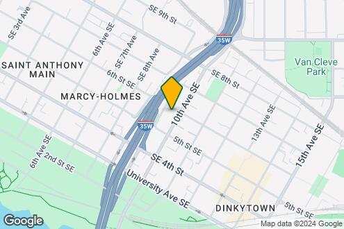 Map Image of the Property - 525 Tenth Dinkytown Apartments Student Rental