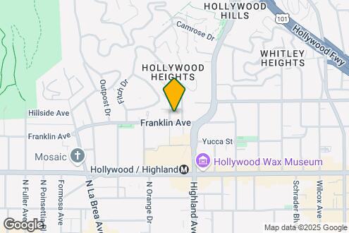 Map Image of the Property - 6871 Franklin Ave - Hollywood Cozmo