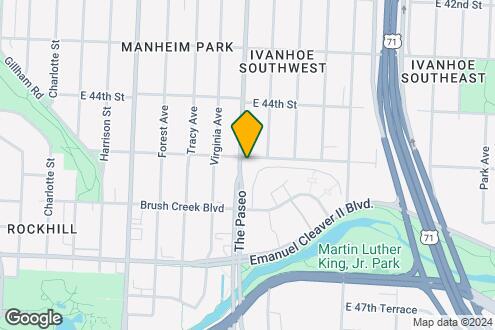 Map Image of the Property - Plaza East Townhomes and Apartments