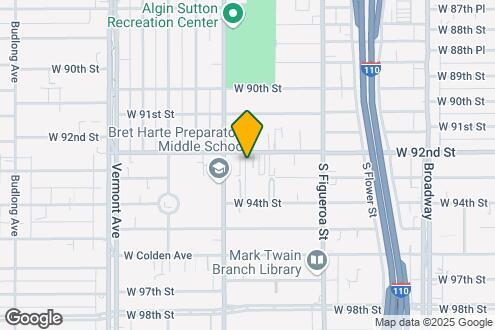 Map Image of the Property - 634 W. 92nd Street