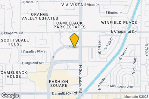 Map Image of the Property - 7161 E Rancho Vista Dr