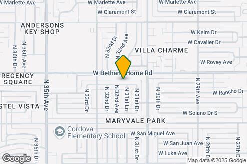 Map Image of the Property - 3144 W Palo Verde Dr