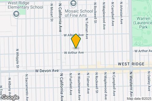 Map Image of the Property - 6500 N Washtenaw Ave